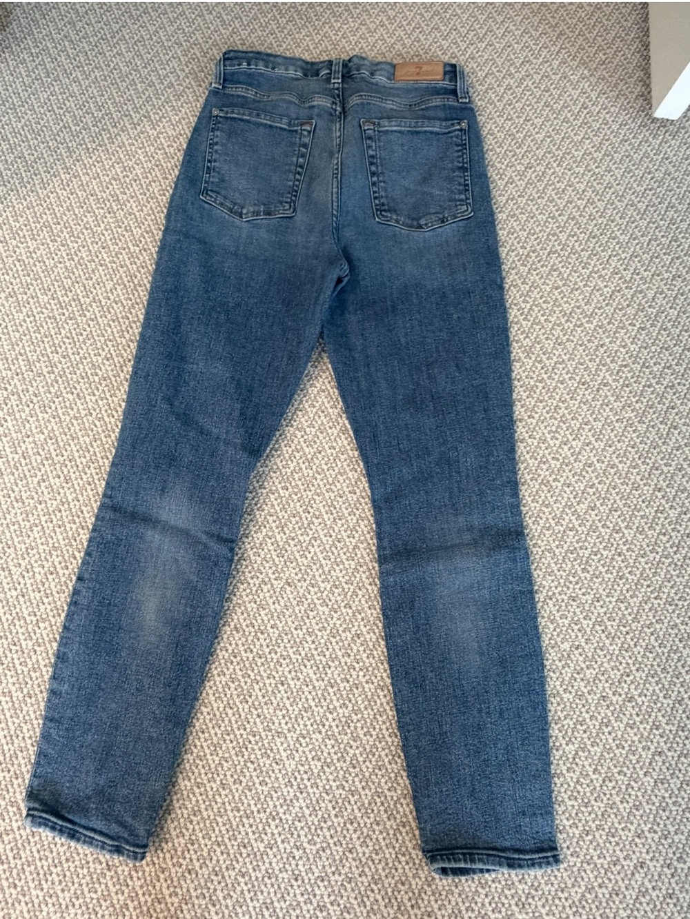 7 For All Mankind Aubrey Skinny Jeans, Size 28, Medium Wash - Picture 6 of 7